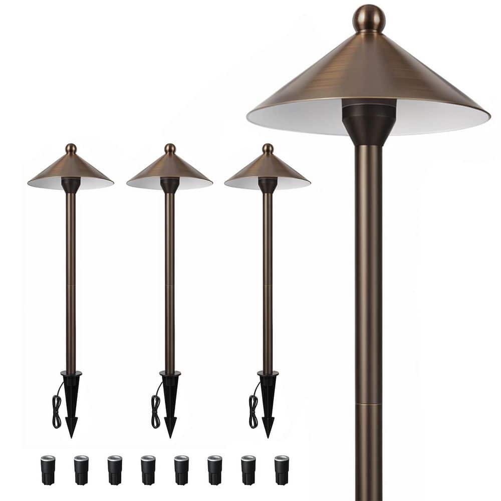 150 Lumens Low Voltage Integrated LED Spotlight Light with 5W Copper 5CCT Adjustable Outdoor Garden Pathway Light 4-pack price history on PriceWatchPro