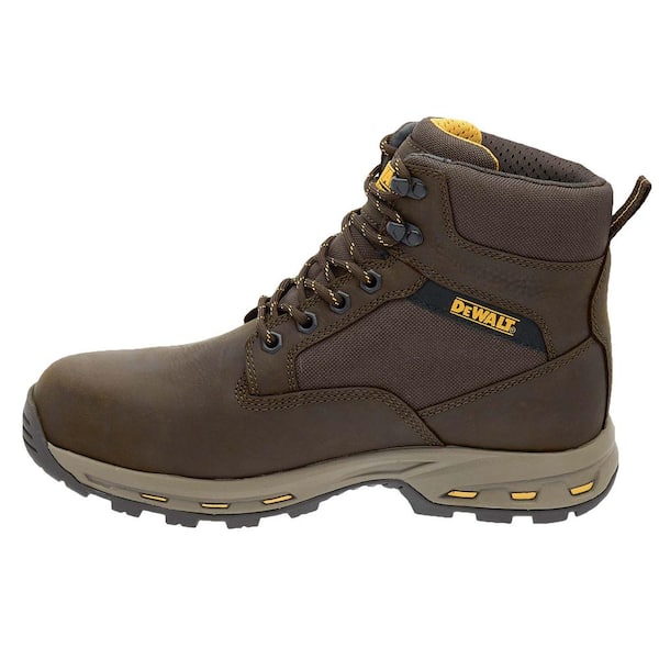 DEWALT Men s Halogen Lite Waterproof 6 in. Work Boot Steel Toe Brown Size 9.5 DXWP99050M SBN 095 The Home Depot