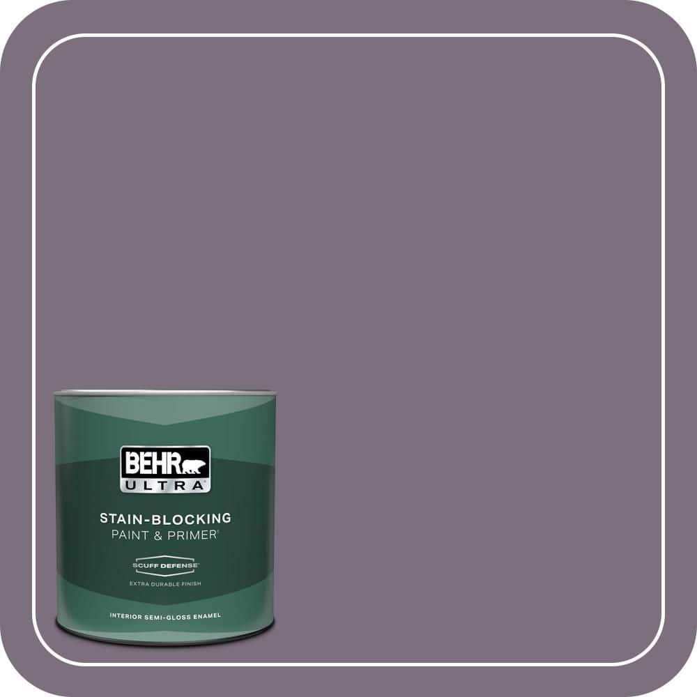 1 qt. #PPU17-17 Plum Shadow Extra Durable Semi-Gloss Enamel Interior Paint & Primer price history on PriceWatchPro