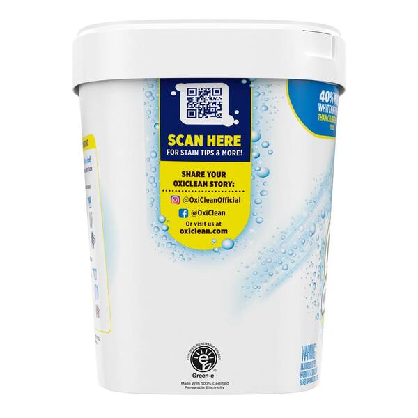 OxiClean 5 lbs. White Revive Laundry Whitener Fabric Stain Remover, (6-Pack)  51652-6 - The Home Depot