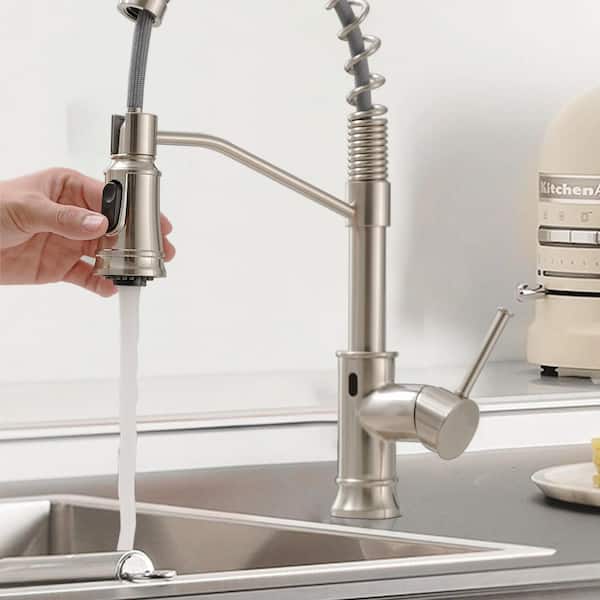 Satico Single-Handle Pull-Out Sprayer Kitchen Faucet with Sensor 