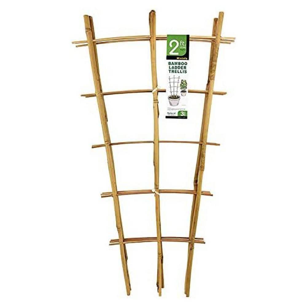 24 Inches Natural Bamboo Ladder Trellis Garden Plant Support for Climbing Plants Vegetables Pots 3 Pack price history on PriceWatchPro