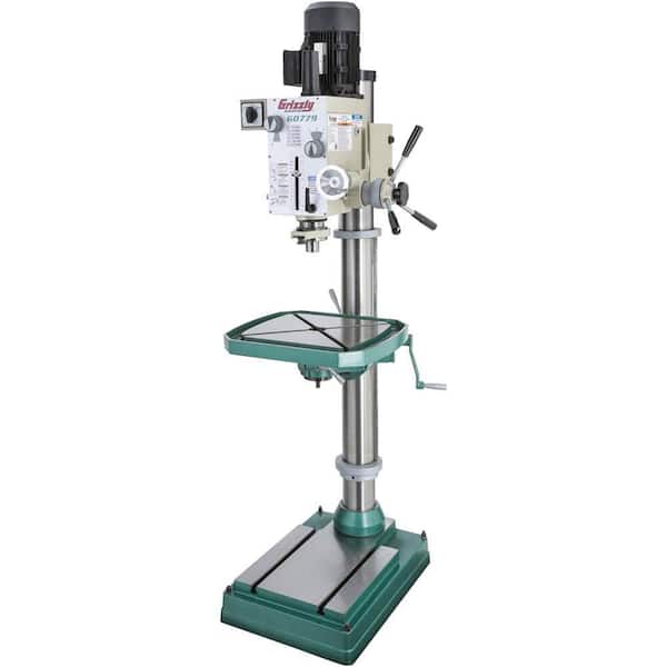 Grizzly Industrial Heavy-Duty 23-3/8 in. 6 Speed Floor Drill Press with 5/8 in. chuck capacity
