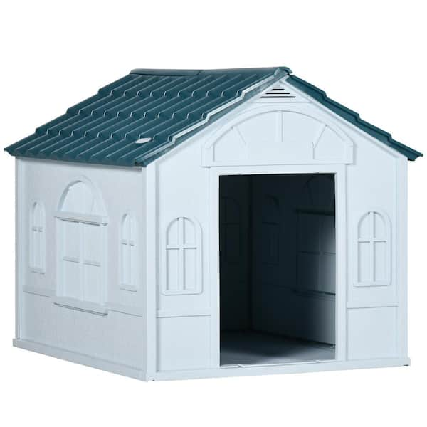 BOUSSAC DH250 Durable Resin Snap Together Dog House with Rem