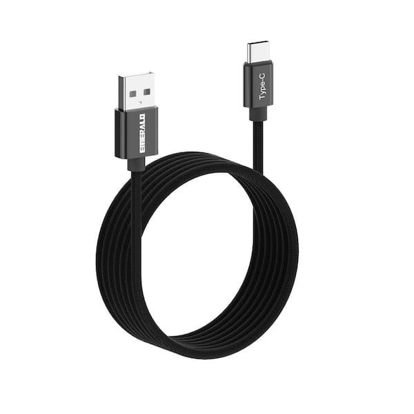 10 ft Braided Type C to Standard USB Charging Cable