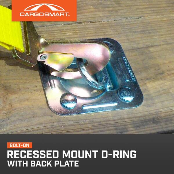 thumbnail image 2 of Mytee Products 12 Pack Recessed D-Rings – 6000 Lbs Capacity, Galvanized Steel 2 of 4