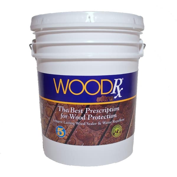 WoodRx 5 gal. Ultra Mahogany Wood Stain and Sealer