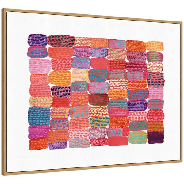 Sylvie LD Palette Patchwork by Lordy Dordie Framed Art Print 32 in. x 42 in.