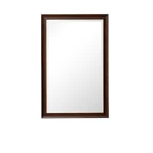Glenbrooke 26.0 in. W x 40.0 in. H Rectangular Framed Wall Bathroom Vanity Mirror in Burnished Mahogany