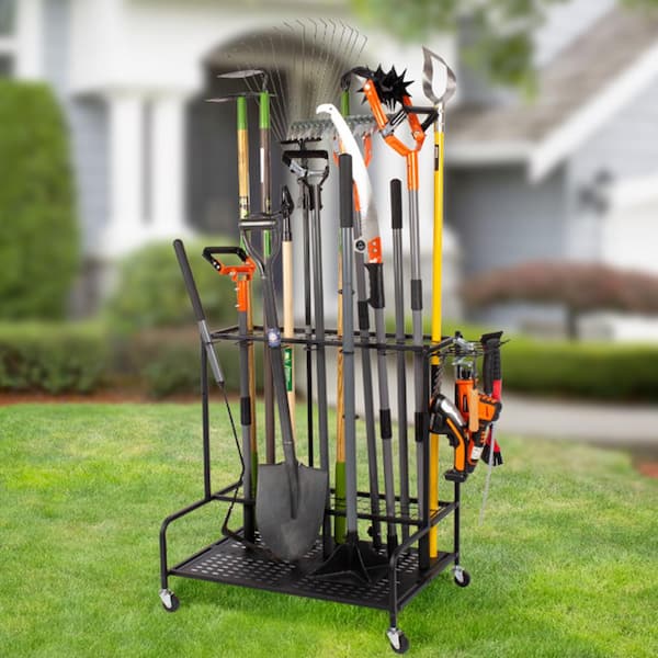 Sttoraboks 3-Tier Garden Tool Organizer with Wheels for Garage