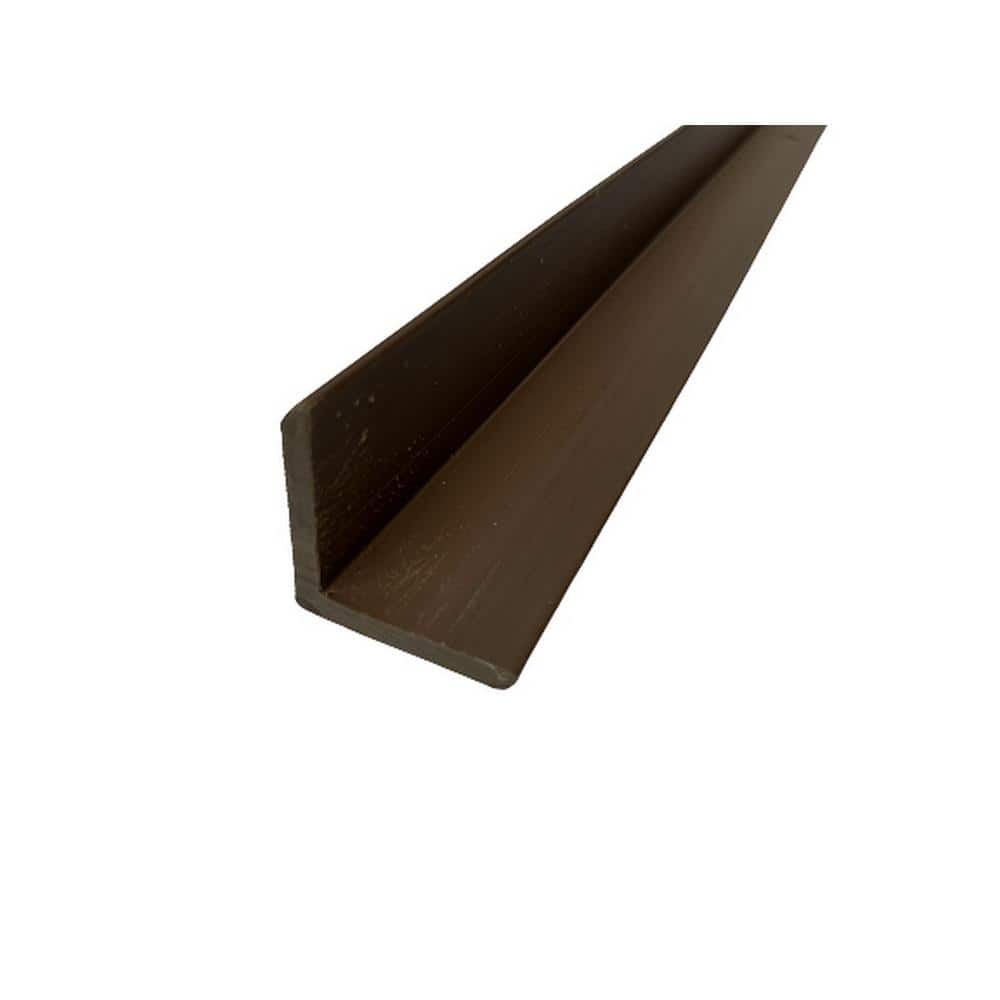 1.96 in. x 1.96 in. x 8.83 ft. Right Angle Dark Teak Outdoor European Siding PVC End Trim (Set of 10-Pieces) price history on PriceWatchPro
