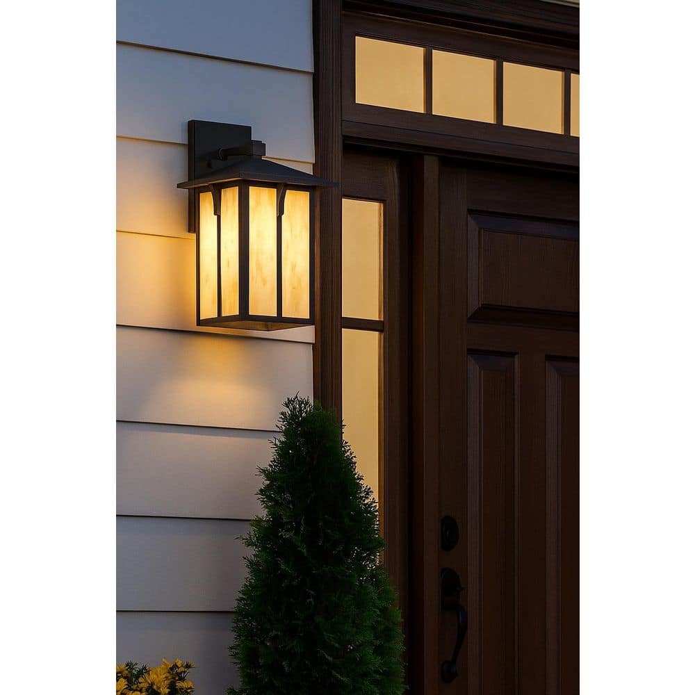 Generation Lighting Tomek Large 18 in. Black Outdoor Hardwired
