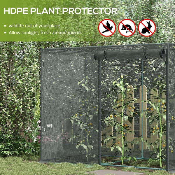 Anqbci 2PCS Foldable Plant Shade Tent Sun Shade Cloth With Stakes Raised Garden Bed Cover Uv Resistant Sunblock Shade Net For Outdoor Plants Green