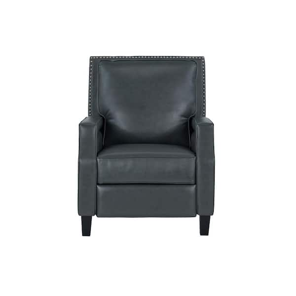 lane leather recliner with nailhead trim