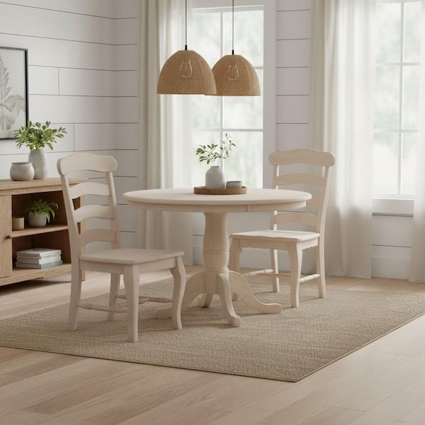 International Concepts Unfinished Wood Dining Chair (Set of 2)