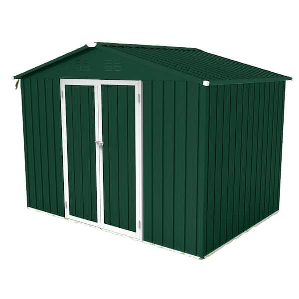 8 ft. x 6 ft. Metal Garden Storage Shed, Outdoor Tool Shed with Door, Vents, Panel Construction (48 sq. ft.)