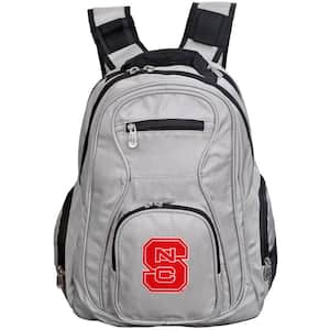 NCAA NC State Wolfpack 19 in. Gray Laptop Backpack