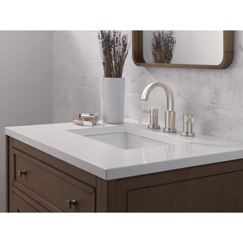 Albion Brushed Nickel 2-Handle Widespread Bathroom Faucet