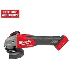 M18 FUEL 18V Lithium-Ion Brushless Cordless 4-1/2 in./5 in. Braking Grinder with Slide Switch (Tool-Only)
