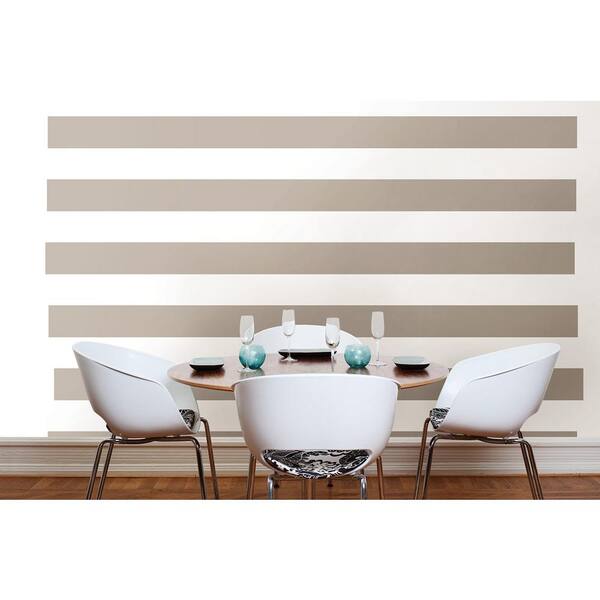 NuWallpaper 6.5 in. x 288 in. Pebble Peel and Stick Stripe Wall Decal