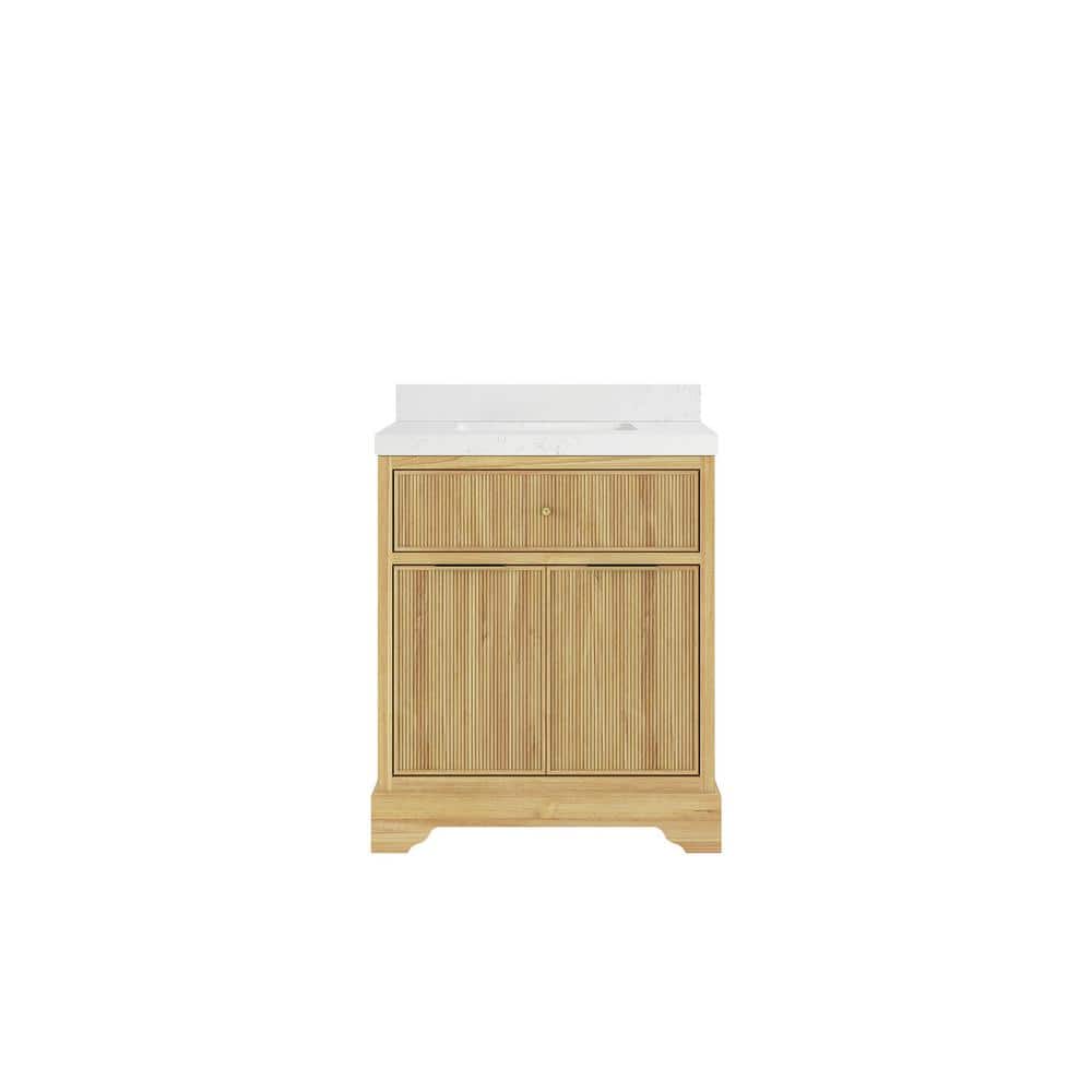 Willow Collections Austin Teak 30 in. W x 22 in. D x 36 in. H Bath