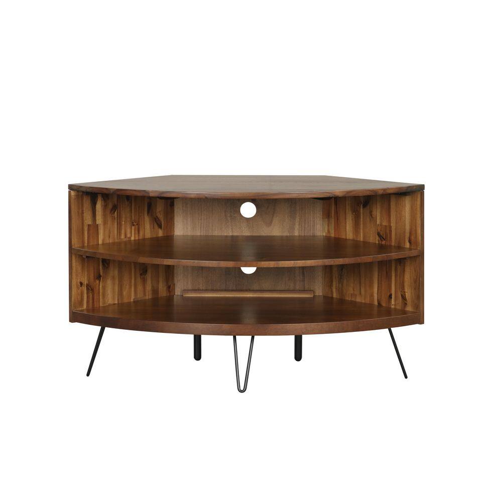 Deegan Dark Brown Corner Media Stand price history on PriceWatchPro