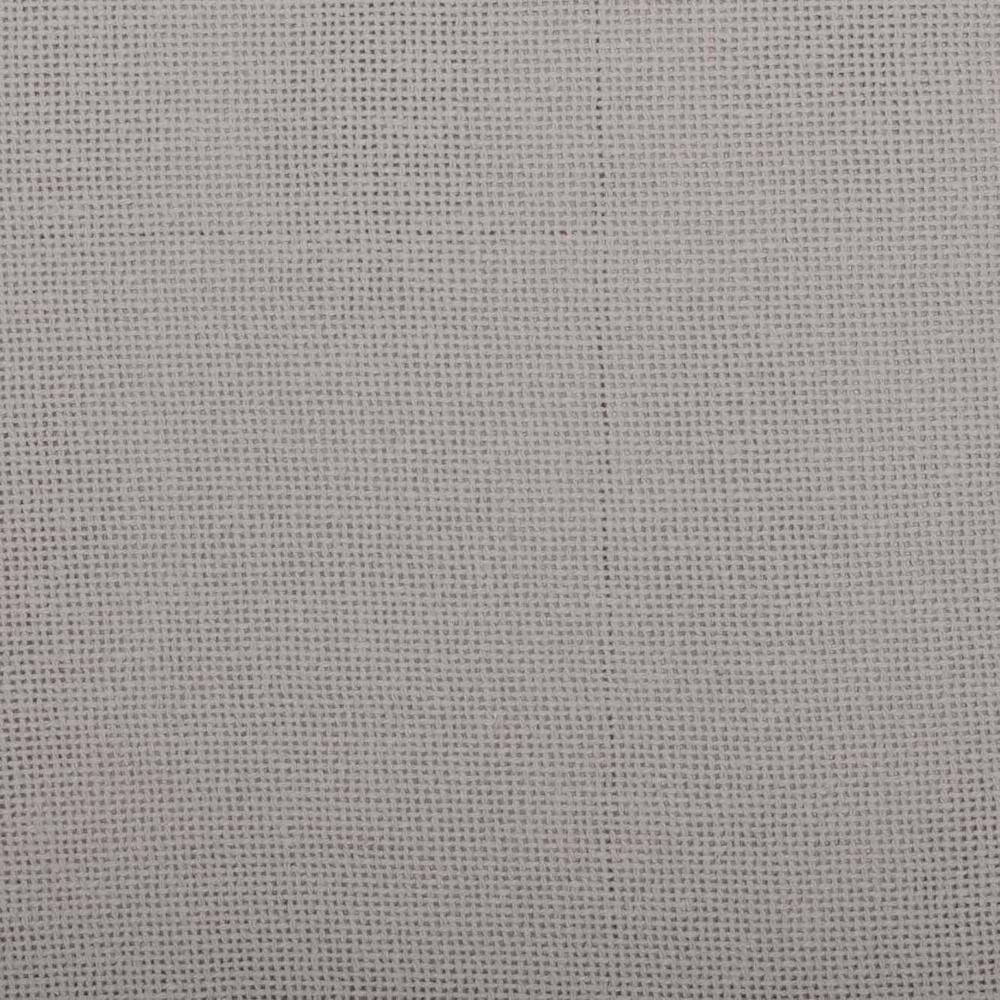 Dove Grey Cotton Burlap King Bed Skirt with Split Corners