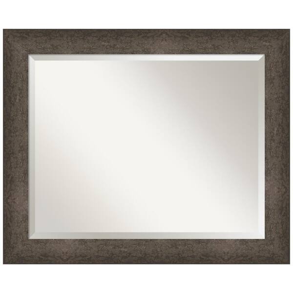 Light Bronze Rectangular Frame Amanti Art Dappled Light Bronze 33.5 in. x 27.5 in. Beveled Modern ...