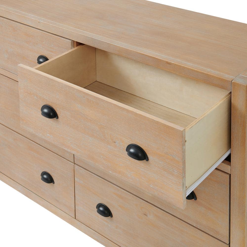 Arden Light Driftwood 4-Piece Pine Wood Bedroom Set
