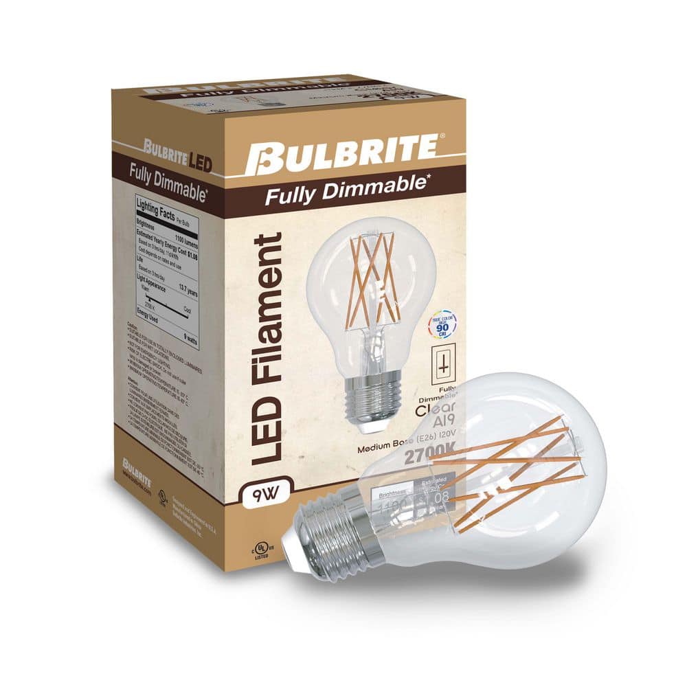 8.5 Watt Clear Dimmable LED Filament Bulb Set