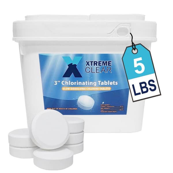 5 lbs. 3 in. Individually Wrapped Swimming Pool Chlorinating Tablets