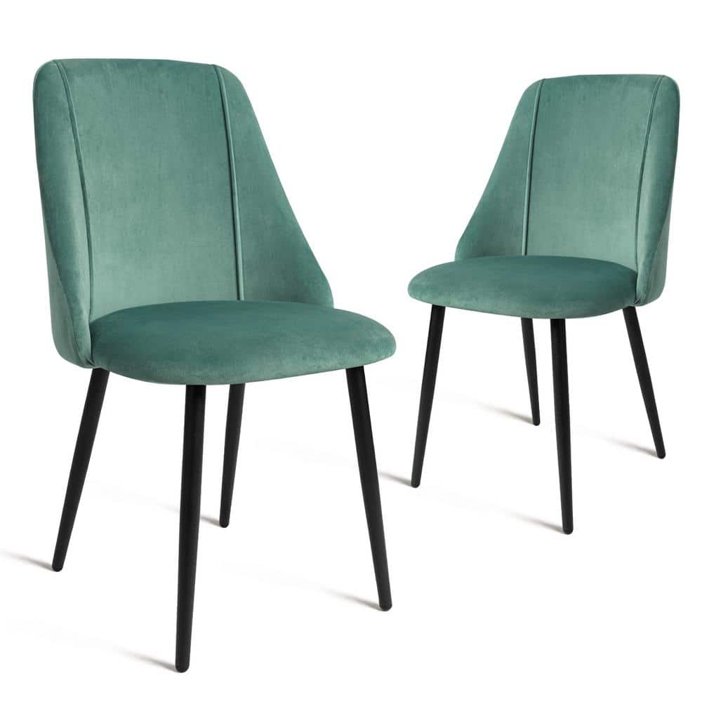 Modern Living Dining Chairs with Upholstered Black Legs for Kitchen, Living