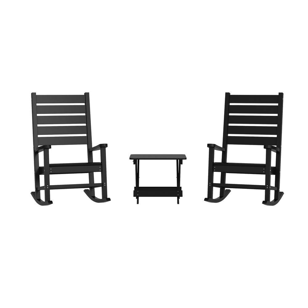 Black 3-Piece Plastic Patio Conversation Set price history on PriceWatchPro