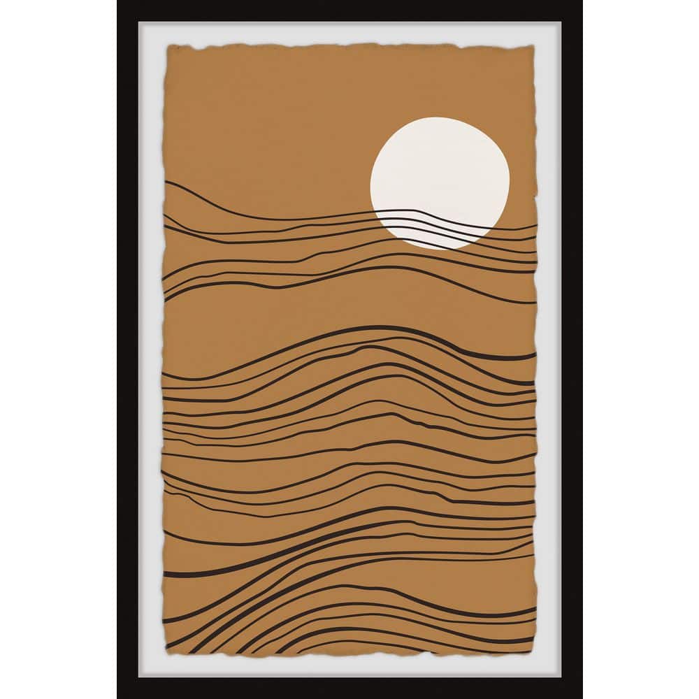 Ridge Formation by Marmont Hill Framed Abstract Art Print 36 in. x 24 in.