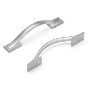 Dover 3-3/4 in. (96 mm) Satin Nickel Cabinet Pull (10-Pack)