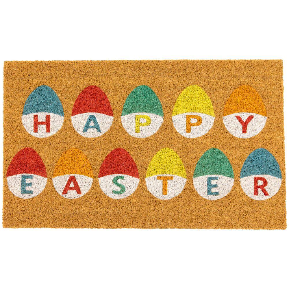 "Natural Coir Happy Easter Egg Outdoor Doormat 18"" x 30""" price history on PriceWatchPro