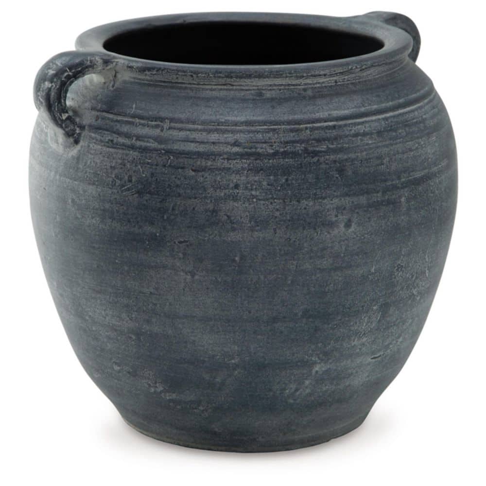 Distressed Blue Ceramic Table Vase