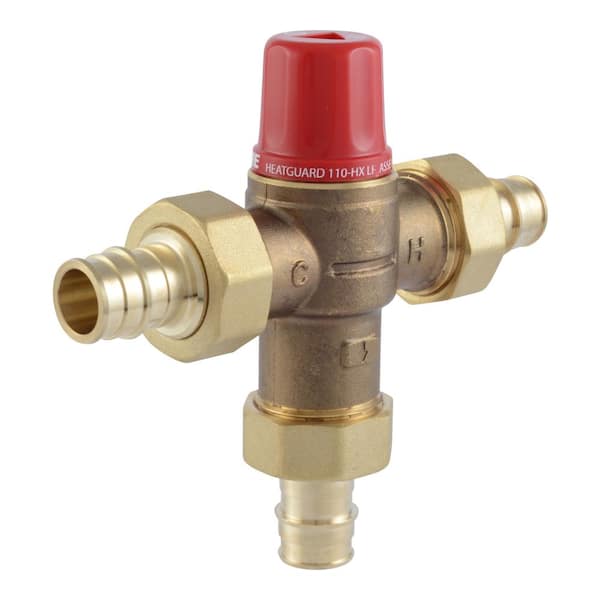 Cash Acme 3/4 in. Heatguard 110-HX PEX-A Expansion Hydronic and Radiant Heating System Temperature Actuated Mixing Valve