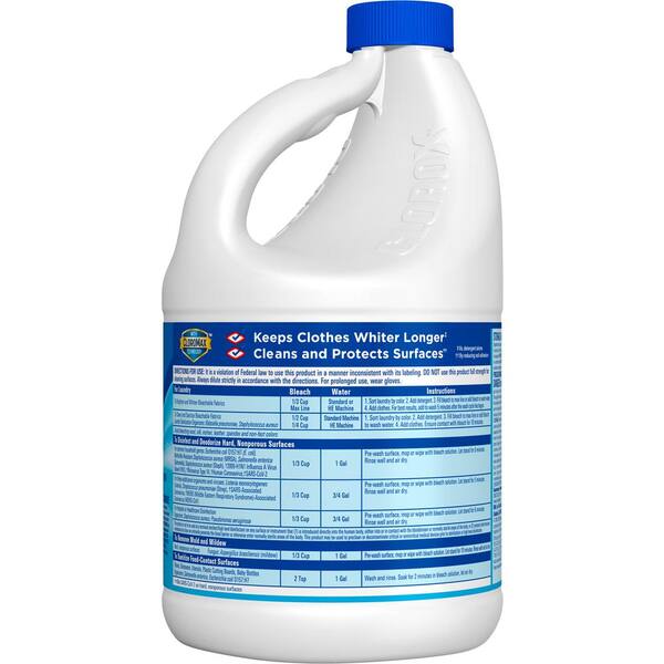 Clorox Splash-Less Clean Linen Concentrated Formula Bleach, 40 OZ Bottle