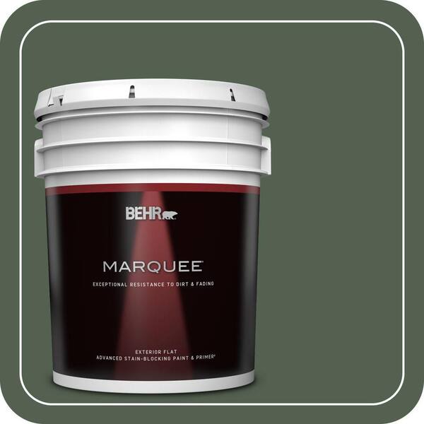 BEHR MARQUEE 5 gal. #ECC-11-3 Whispering Oaks Flat Exterior Paint & Primer
