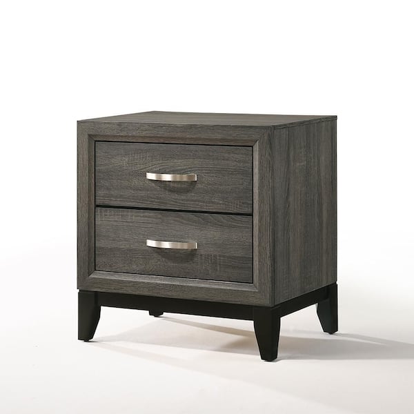 Acme Furniture Valdemar Weathered Gray Nightstand