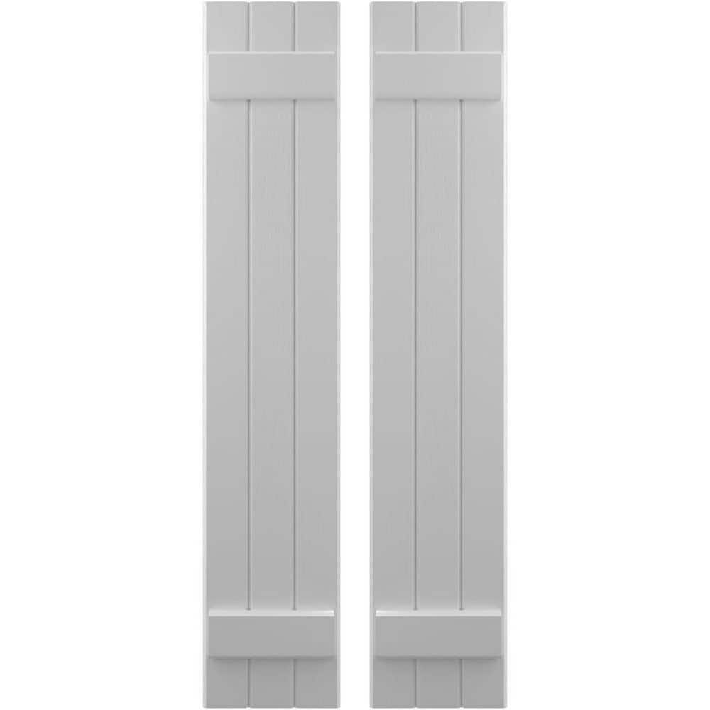 10-1/2 in. W x 47 in. H Americraft 3 Board Exterior Real Wood Joined Board and Batten Shutters Primed price history on PriceWatchPro