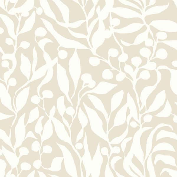York Wallcoverings 396 in. x 20.5 in. Beige Olive Mill Wallpaper Roll