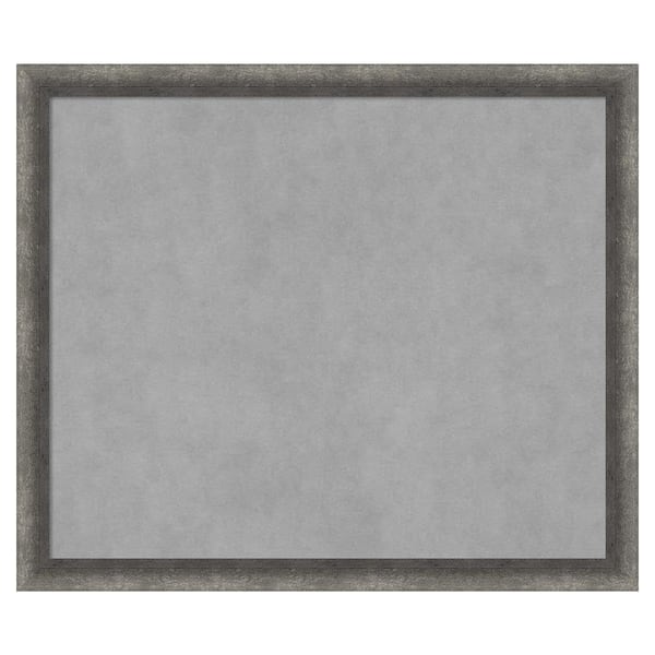 Amanti Art Burnished Concrete Narrow 26 in. x 22 in. Framed Magnetic Board