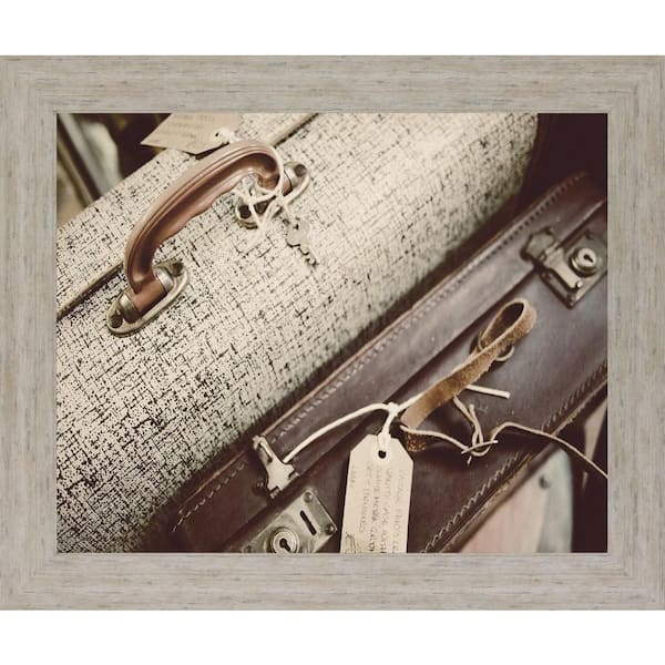 Classy Art 28 in. x 34 in. "Old Travelers" By Gail Peck Framed Print Wall Art