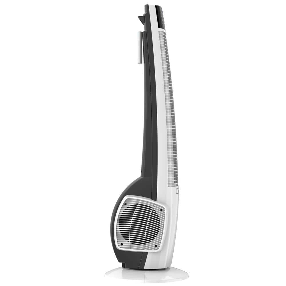 38" White Oscillating Tower Fan with Remote and Auto Shut-Off