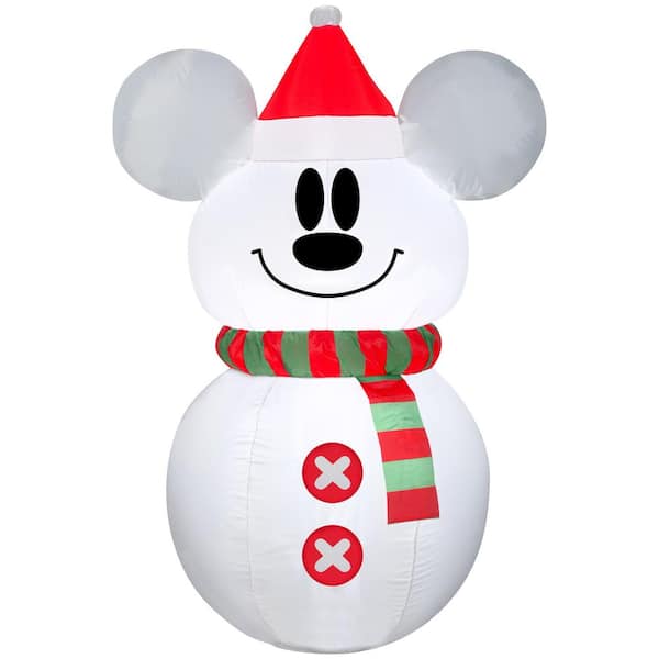 Disney 3.5 ft. Tall Airblown-Stylized Mickey Snowman
