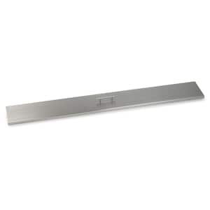 60 in. x 6 in. Linear Stainless Steel Cover for Drop-In Fire Pit Pan