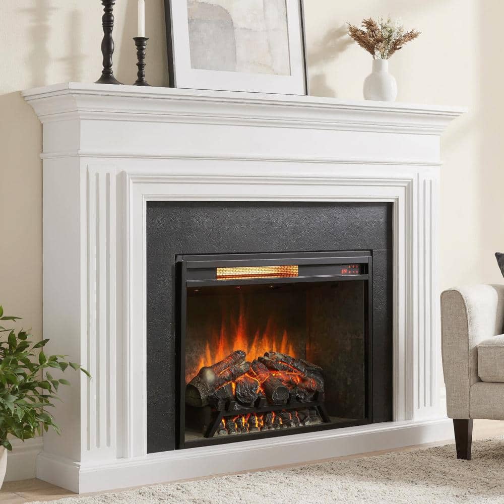 28 inch Infrared Electric Fireplace Insert, 1500W, 5000 BTU, Remote Control, Touch Panel, 4 Flame Colors price history on PriceWatchPro