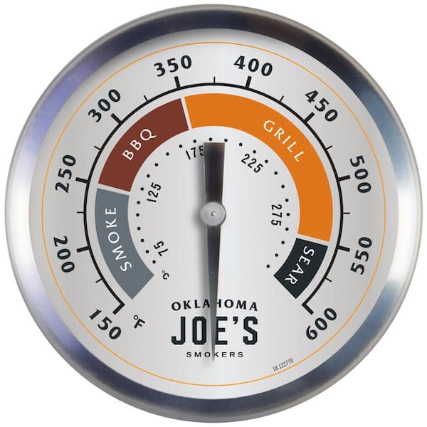 3 inch Charcoal Grill Temperature Gauge, Accurate BBQ Grill Smoker  Thermometer Gauge Replacement for Oklahoma Joe's Smokers, and Smoker Wood  Charcoal